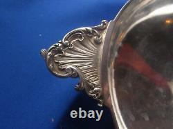 Old Flat Squid Bowl Silver Solid Poincon Minerve 19th