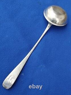 Old GIEL ladle. Solid silver 800 Swiss 19th century