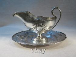 Old Grand Sauciere And His Silver Plate Massif Style Louis XVI