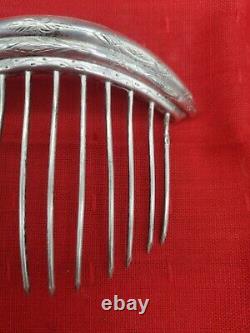 Old Hair Comb Massive Silver Diadem