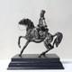 Old Hussar Sculpture No. 1 In 925 Sterling Silver By Alessandro Magrino