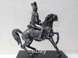 Old Hussar Sculpture No. 1 in 925 Sterling Silver by Alessandro MAGRINO