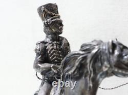 Old Hussar Sculpture No. 1 in 925 Sterling Silver by Alessandro MAGRINO