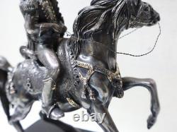 Old Hussar Sculpture No. 1 in 925 Sterling Silver by Alessandro MAGRINO