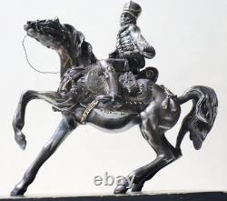 Old Hussar Sculpture No. 1 in 925 Sterling Silver by Alessandro MAGRINO