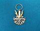 Old Inverted Cross Solid Silver & Vermeil Jewelry Keys Pendant Badge