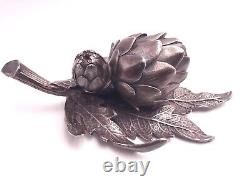 Old LID Socket In Solid Silver Artichoke Shape 298 Gr Odiot