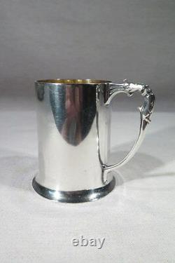 Old Little Silver Mug Massive Poincons England