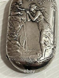 Old Louis d'Or Solid Silver Art Nouveau Fountain of Youth
