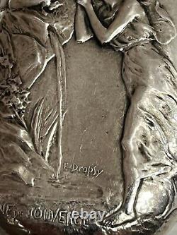 Old Louis d'Or Solid Silver Art Nouveau Fountain of Youth
