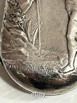Old Louis d'Or Solid Silver Art Nouveau Fountain of Youth