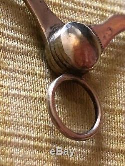 Old Man Bezel Scissors Incredible Optical Lorgnon Spyglass Sterling Silver