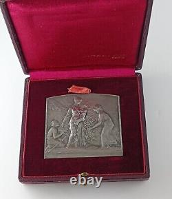 Old Medaille Silver Solid Art New Antique French Sterling Silver Medal