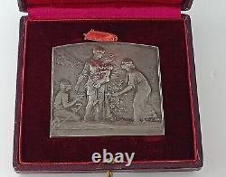 Old Medaille Silver Solid Art New Antique French Sterling Silver Medal