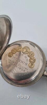 Old Moeris Solid Silver Chronograph Pocket Watch