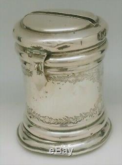 Old Money Box Stein Sterling Silver Decor Cherub Renaissance 18th Century Ème