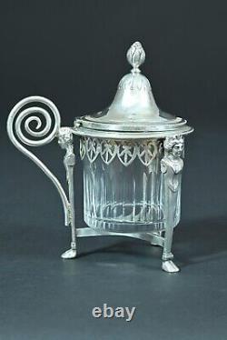 Old Mustard Tree Solid Silver Crystal Ambroise Mignerot 19e Cariatides