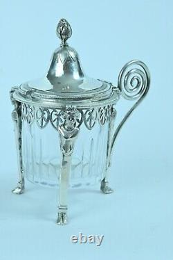 Old Mustard Tree Solid Silver Crystal Ambroise Mignerot 19e Cariatides