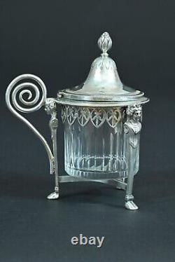 Old Mustard Tree Solid Silver Crystal Ambroise Mignerot 19e Cariatides