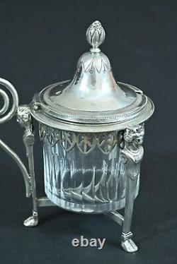 Old Mustard Tree Solid Silver Crystal Ambroise Mignerot 19e Cariatides