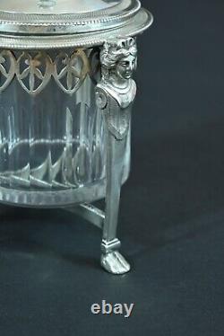 Old Mustard Tree Solid Silver Crystal Ambroise Mignerot 19e Cariatides