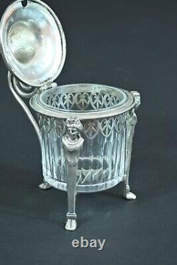 Old Mustard Tree Solid Silver Crystal Ambroise Mignerot 19e Cariatides