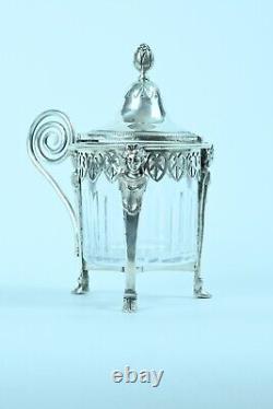 Old Mustard Tree Solid Silver Crystal Ambroise Mignerot 19e Cariatides