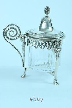 Old Mustard Tree Solid Silver Crystal Ambroise Mignerot 19e Cariatides