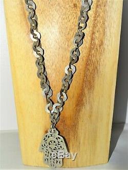 Old Necklace Handmade Necklace Silver & Hand Fatma Africa Maghreb North