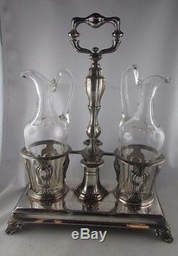 Old Oil Cruet Vieligrier Sterling Silver Poincon Minerve Nineteenth Style Empire