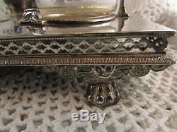 Old Oil Cruet Vintage Age Empire Solid Silver Old Man Decanter