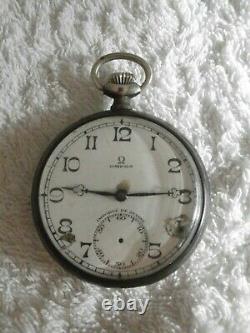 Old Omega Gossip Watch Solid Silver Case Swan Punch Works