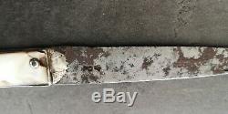 Old Orchard Knife Shell Massive Silver Early 18th
