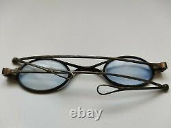 Old Pair Of Silver Folding Eyeglasses Debut XIX Eme Lorgnons Silver