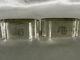Old Pair Of Solid Silver Napkin Rings Minerve Monogram Art Deco