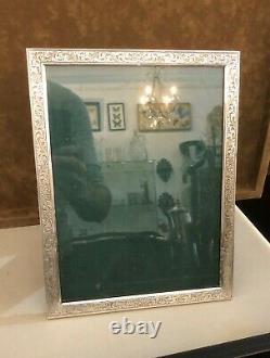 Old Photo Holder Frame Solid Silver Punched 20.5 X 26.5 CM Rock Decoration