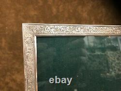 Old Photo Holder Frame Solid Silver Punched 20.5 X 26.5 CM Rock Decoration