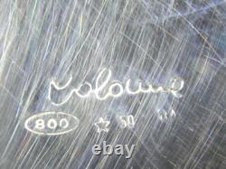 Old Pierced Solid Silver Box Mark 800