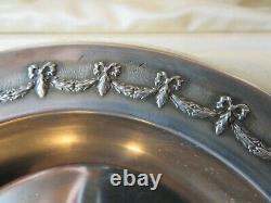 Old Plate & Spoon Boiled Baby Solid Silver Minerva 19th St LXVI