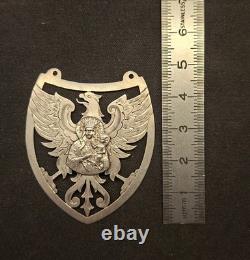 Old Polish patriotic ryngraf, chiseled in 875/1000 sterling silver (1920–1931)