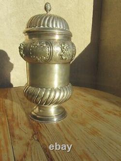 Old Pot Covered In Solid Silver 635 Grams