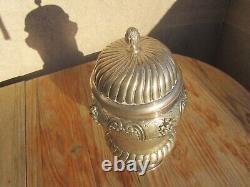 Old Pot Covered In Solid Silver 635 Grams