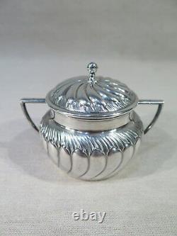 Old Pretty Little Silver Soccer Massive Decor Godrons