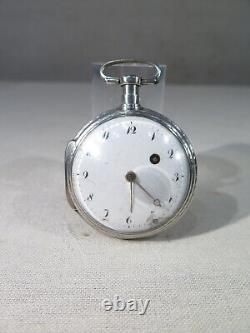 Old Pretty Solid Silver Pocket Watch with Rooster, Restoration Period