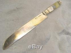 Old Rare Covered Travel Case Galuchat Knife Nacre Silver Massif Knife 18 Èm