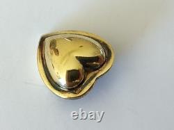 Old Regional Cross of Beaufortain with Solid Silver Heart, Vermeil, Savoie