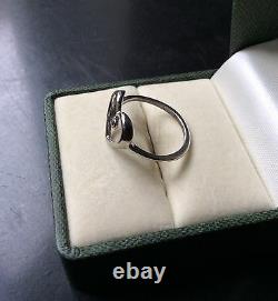 Old Ring Couture Heart Silver Massive Veritable Diamond