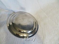 Old Round Plate In Solid Silver 1793 (638 Gr) Goldsmith G B A
