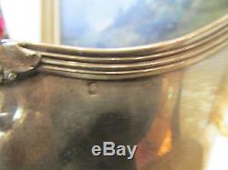 Old Saucer In Sterling Silver Poincon Minerve Age 19 Th Style L XV