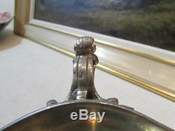 Old Saucer In Sterling Silver Poincon Minerve Age 19 Th Style L XV